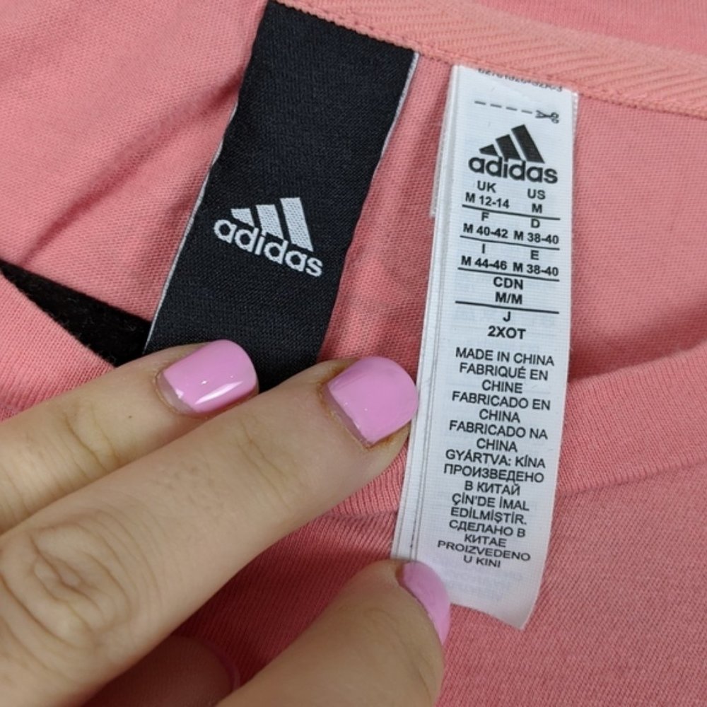 Adidas longs leeve top peachy pink - Picture 4 of 4